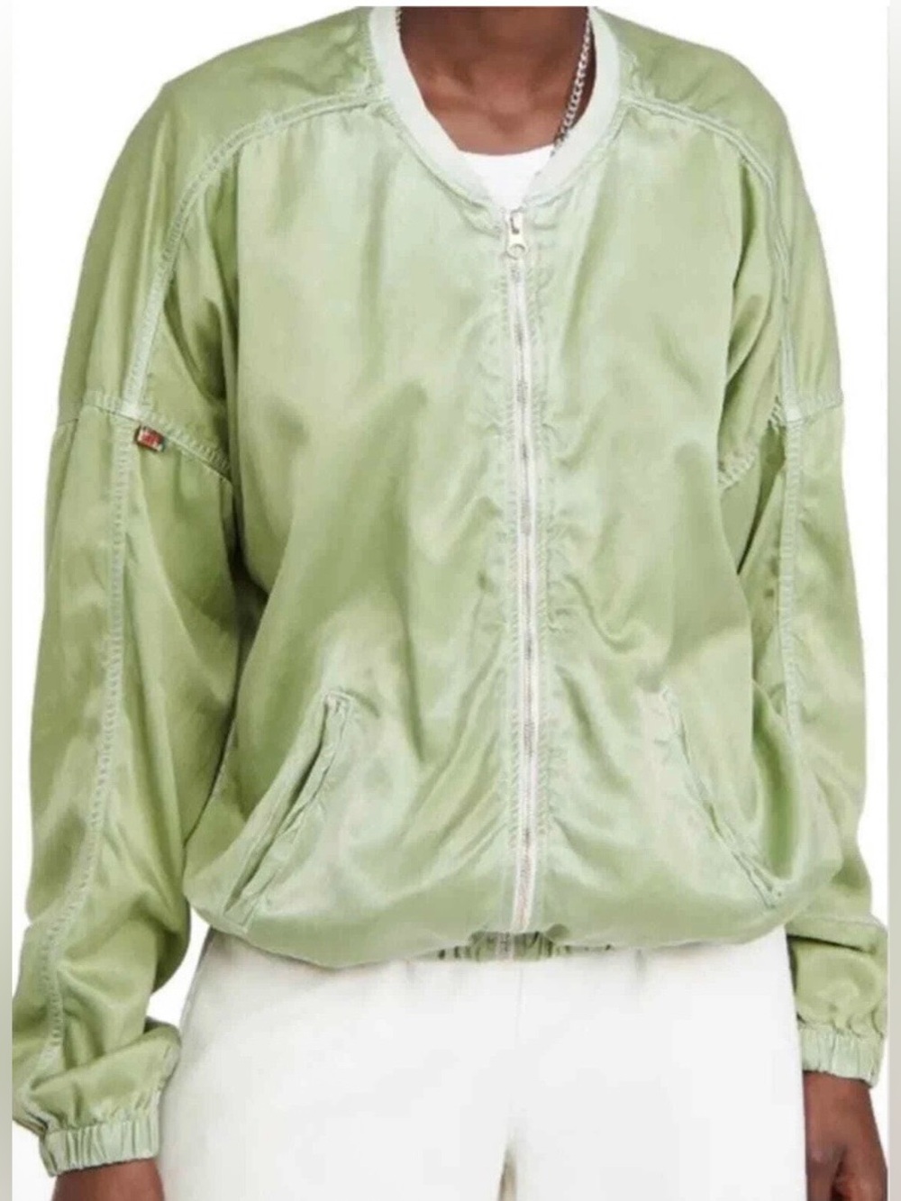 FREE CITY Satin Bomber / Windbreaker Size S